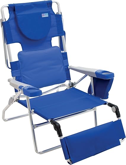 rio beach face opening sunbed high seat beach chair & lounger