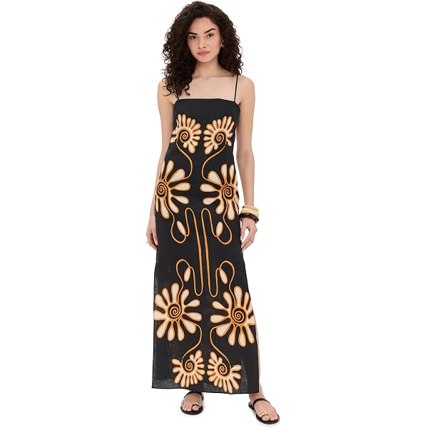 Cala de la Cruz Women's Paloma Dress, Romanrosa, XL at Amazon Women's  Clothing store