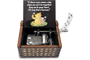 LITENX Memorial Wood Music Box Gifts for Women, Loss of Loved One Sympathy Gifts, If There Ever Comes a Day.