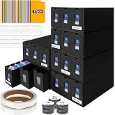 HIMOMO Card Storage Box,10800+ Trading Card Storage 1950+ Toploader Card Storage Box for Commander Display,with 72 Dividers, Labels &amp; Tapes,Fit for TCG, MTG