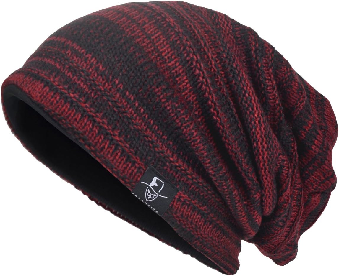 VECRYMens Slouchy Beanie Knit Oversized Skull Cap Winter Hats
