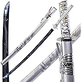 Kamaiwo-1045/1060 Clay Tempering high Carbon Steel Hademade Heat Tempered Full Handmade Hand Forged Japanese Katana Authentic，Sword Real Weapons，Full Tang,Functional,Practical Sharp