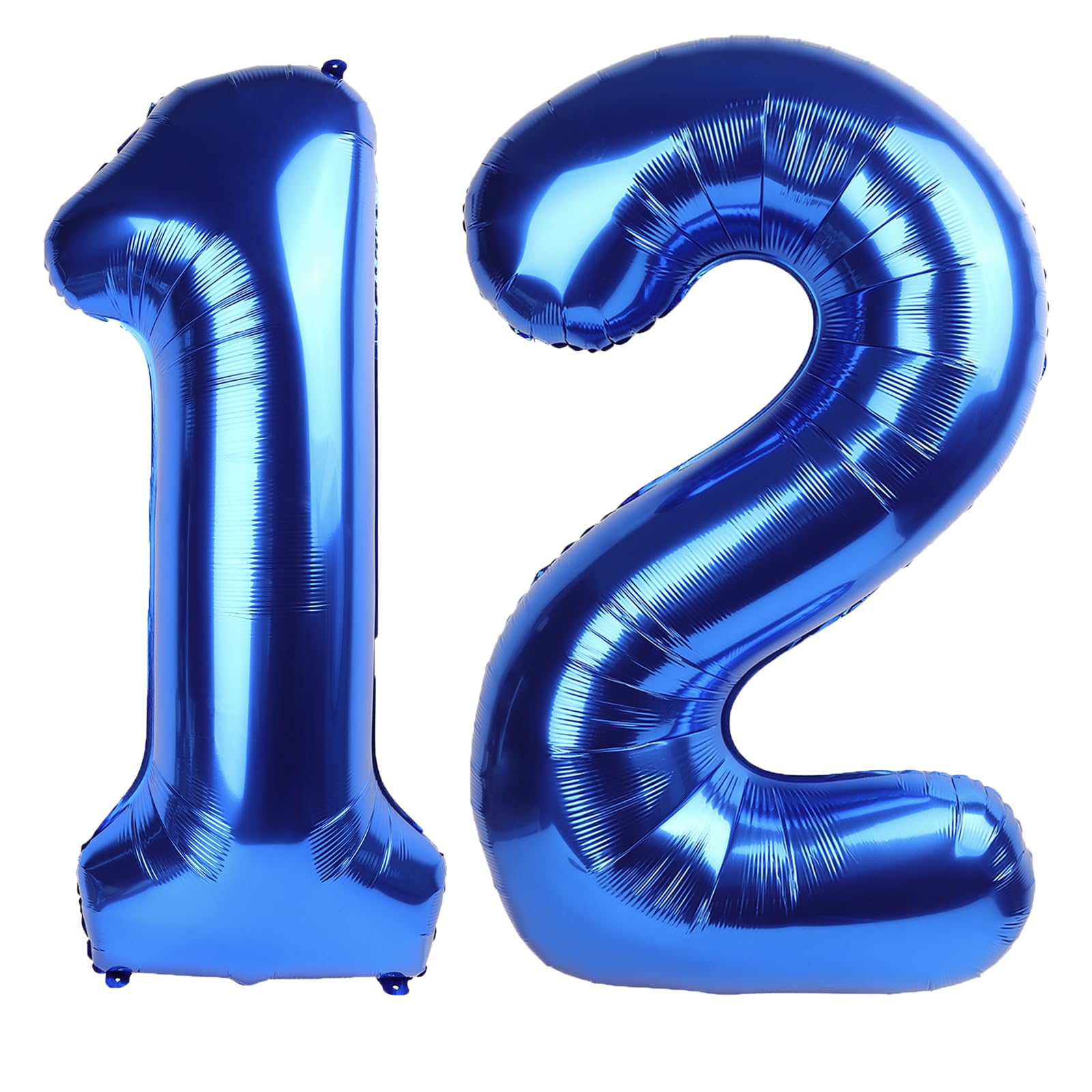 Photo 1 of 40 Inch Navy blue Number 12 Digital Balloon,Jumbo Mylar Foil Helium Balloon for 12 Balloons for Birthday Party,Wedding Anniversary Party Decorations
