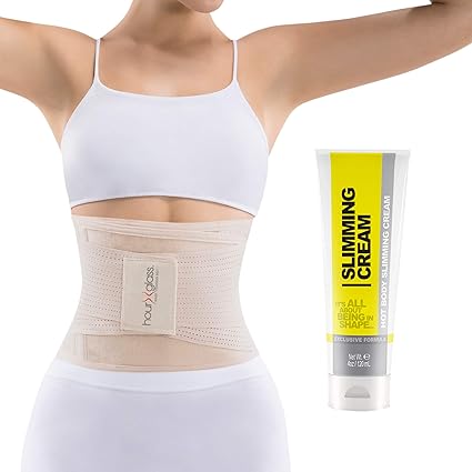 Slim Abs Waist Trimmer Trainer Corset With Skin Firming And Tightening Sweat Cream