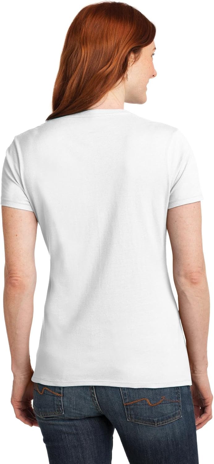 Hanes Women's Nano-T V-Neck T-Shirt at  Women’s Clothing store