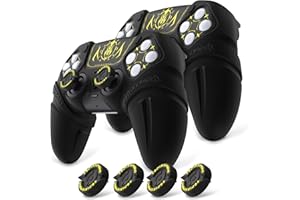PlayVital 2 Set Runes Edition Silicone Cover Skin for ps5 Controller with Thumb Grips & Touchpad Skin & D-pad Area Sticker, A