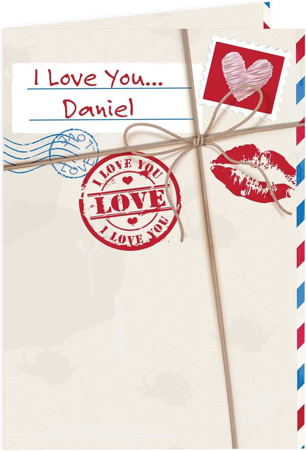 personalised valentines cards for him