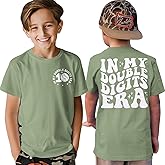 BOUTIKOME in My Double Digits Era Shirts Boys Birthday T-Shirt 10 Years Old Tees 10th Tops Ten Birthday Party Outfits