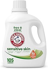 ARM & HAMMER Sensitive Skin Free & Clear Liquid Laundry Detergent, 105 fl oz, 105 Loads