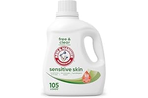 ARM & HAMMER Sensitive Skin Free & Clear Liquid Laundry Detergent, 105 fl oz, 105 Loads