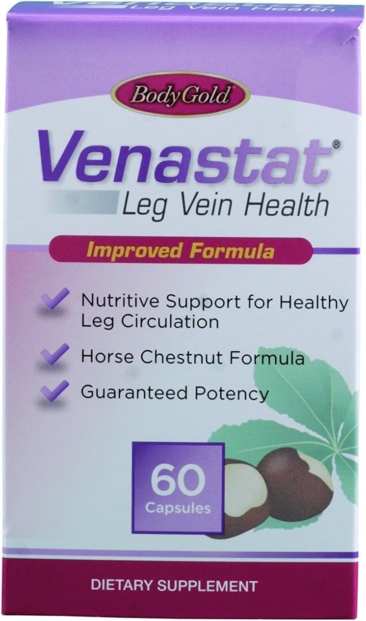 Venastat Capsules For Natural Leg Vein Health 60 ea (Pack of 5)