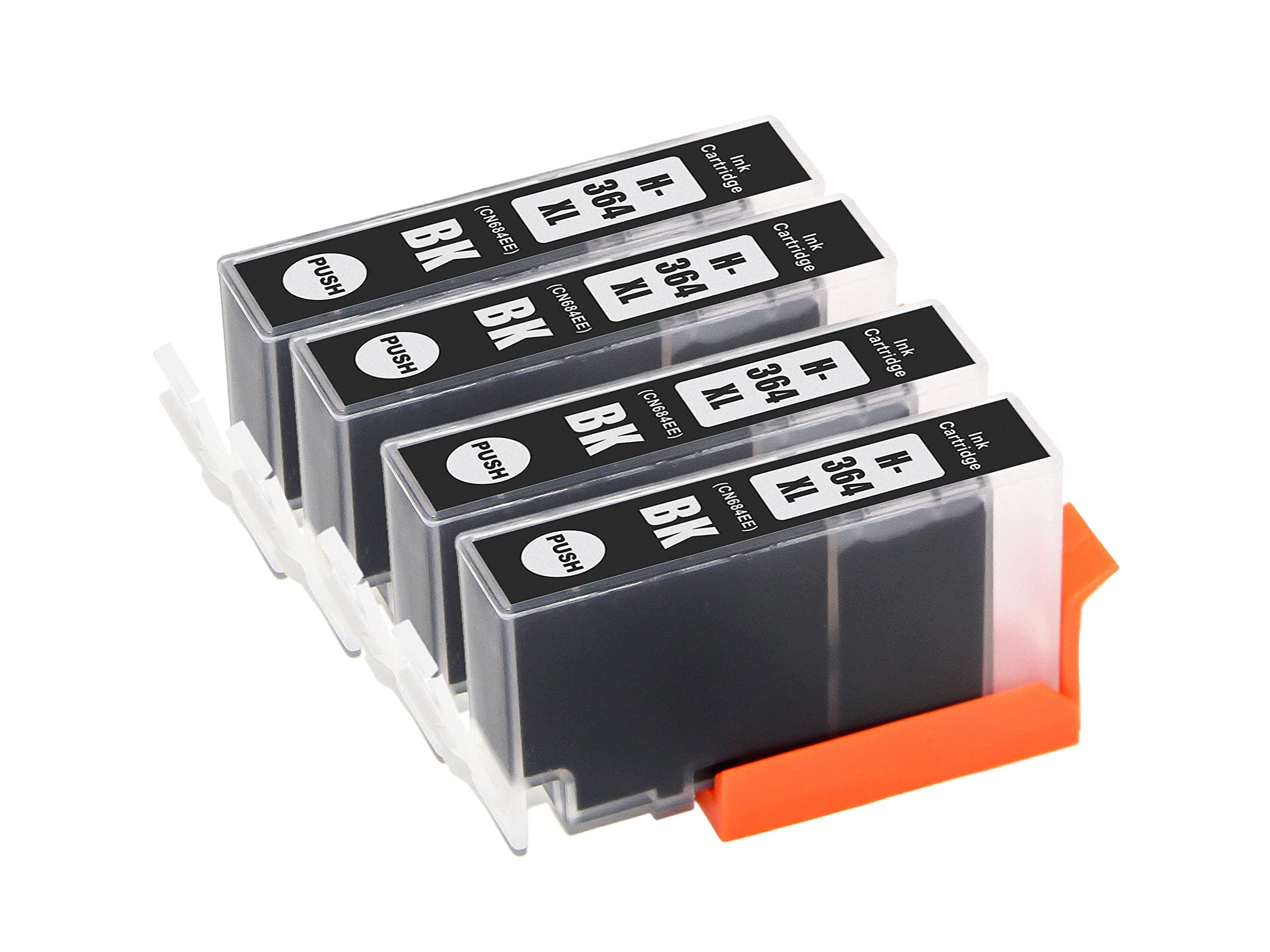 4 Black ink cartridges Compatible with HP 364XL Photosmart B109a B109n B109d B109f B110a B110c B110e B111 B210a B210c B211 C410 C410b C309a C309n C309g C310a B209a B209c B010a B8550