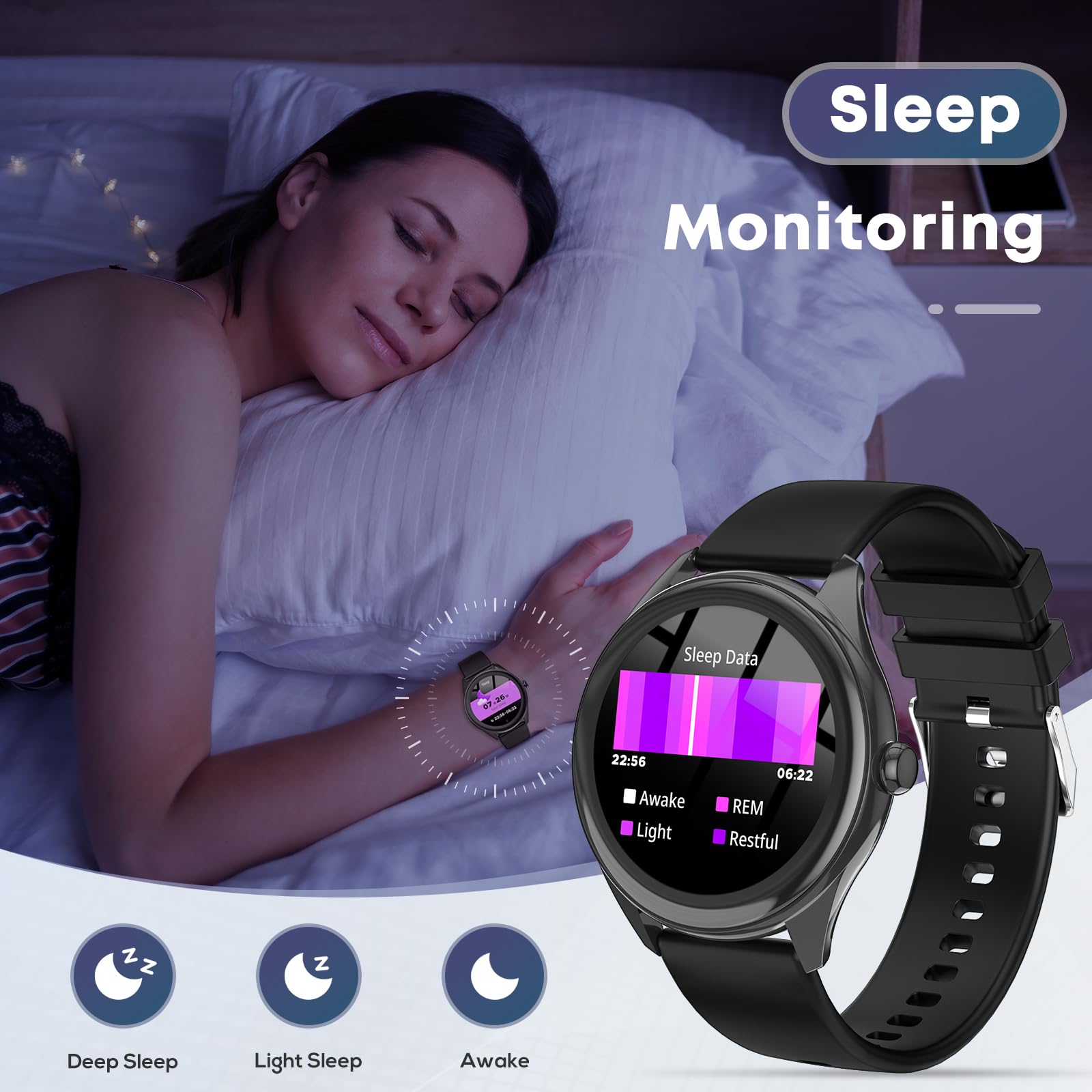 Smart Watches for Women Men, 1.39