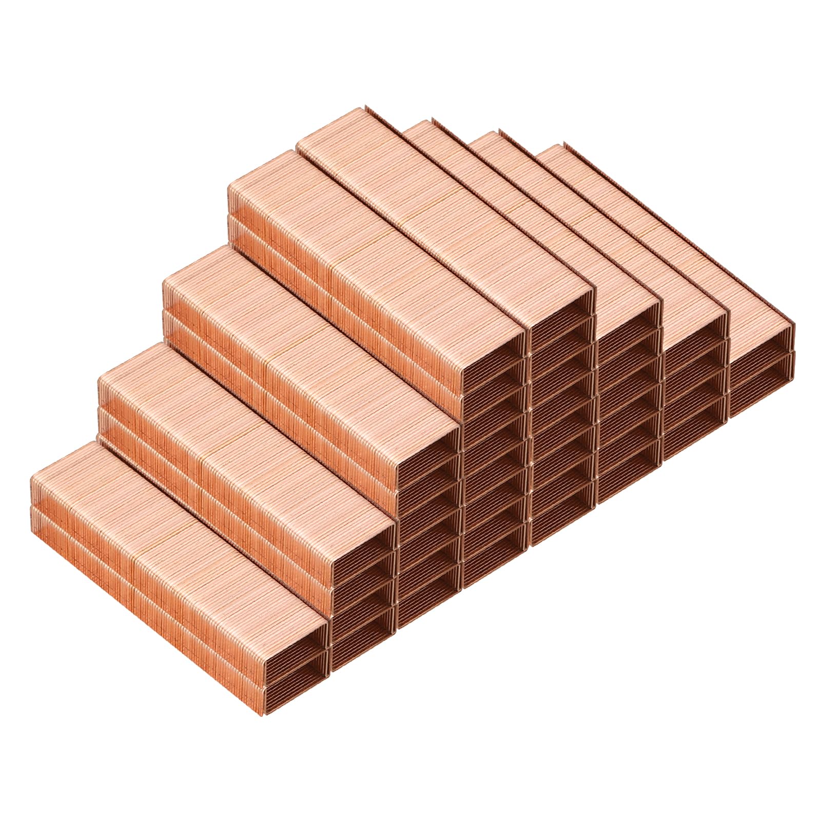 PATIKIL Staples for Stapler, 8 Pack(1000Pcs Per Pack) 26/6 Standard 1/4 Inch Length Staples Jam Free for Home Office Supplies, Rose Gold