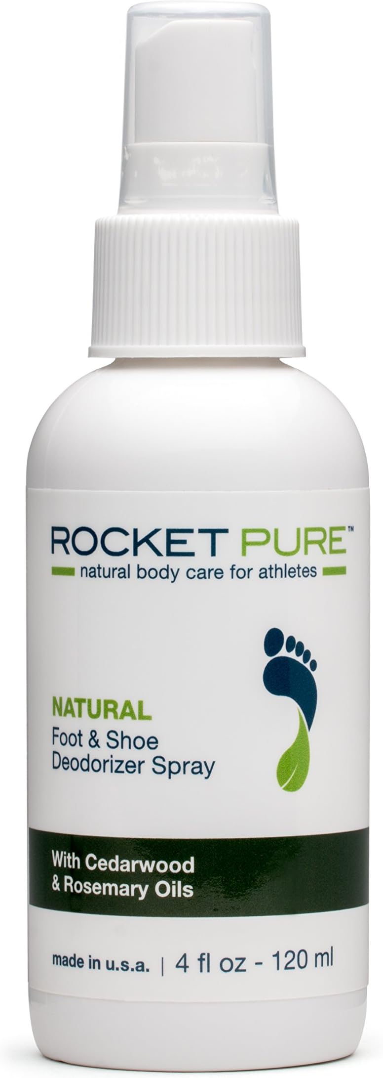 Natural Shoe Deodorizer, Foot Deodorant Spray. Fights Odor, Stink Caused by Bacteria. Spray Freshens Better Than Messy Powders, Antiperspirants, Insoles, Sneaker Balls.