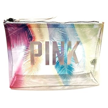 victoria's secret pink clear bag