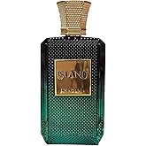 KHADLAJ Island Extrait De Parfum, Luxury Fragrance in Emerald Green Glass Bottle with Gold Cap, Premium Middle Eastern Perfume