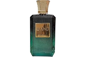 KHADLAJ Island Extrait De Parfum, Luxury Fragrance in Emerald Green Glass Bottle with Gold Cap, Premium Middle Eastern Perfum