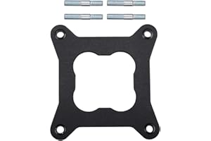 Lakapre Intake Manifold Carburetor Heat Insulator Gasket 9265 for Edelbrock Performer - Compatible with Holley 4150 carburetors Dual Plane Open Center Design to Prevent Fuel Boiling and Heat soak