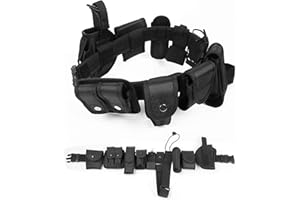 Yuudar Modular Tactical Belt Duty Belt Police Security Law Enforcement Military Duty Utility Belt with Pouches Holster Gear