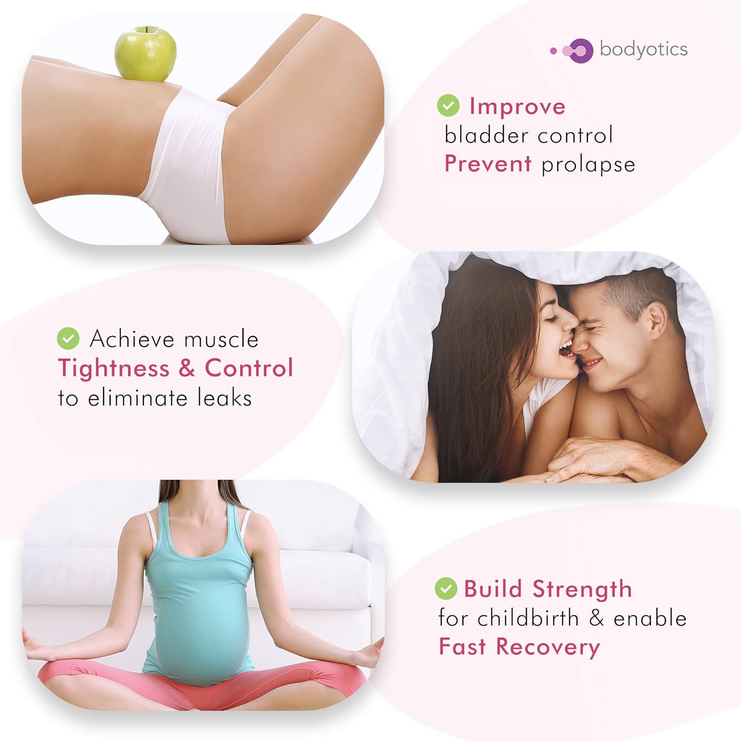 Deluxe Kegel Weighted Exercise Balls - Pelvic Floor Tightening & Strengthen Bladder Control - Prevent Prolapse - Set of 6 for Beginners to Advanced with Free E-Book: Health & Personal Care