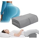 HOMBYS Foldable BBL Pillow After Surgery, Large Size Brazilian Butt Lift Pillow with Carry Handle, BBL Sleeping Pillow for Sitting Driving Office(Gray)