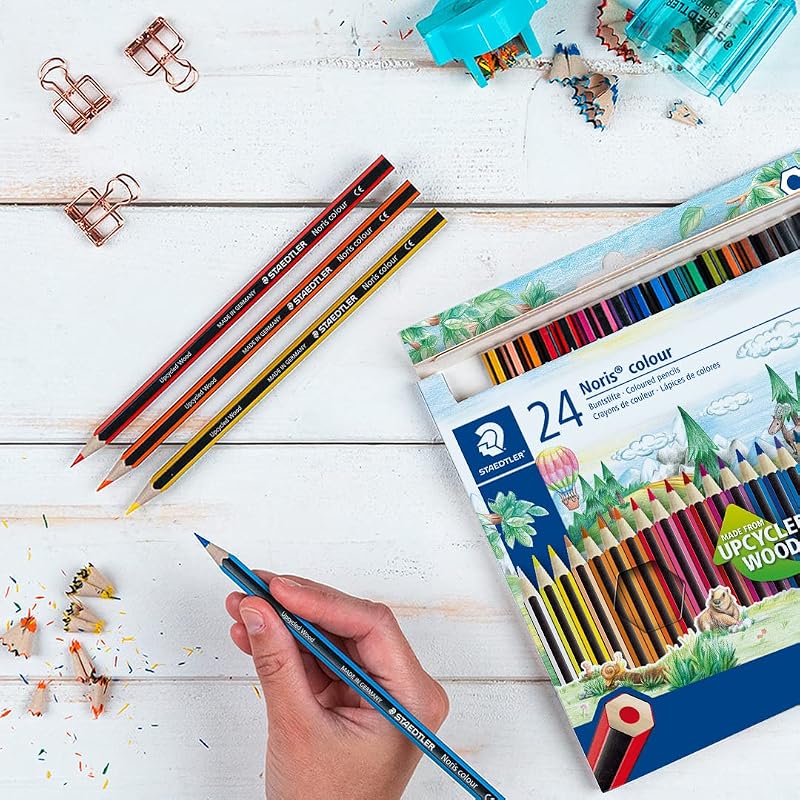 Staedtler 185 C24 - Lápis de Cor, 24 Unidades (Pack de 1), Multicolor
