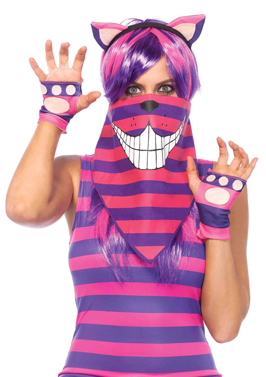 Leg Avenue Cheshire Cat Bandana Pink/Purple