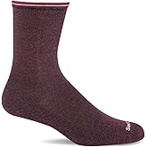 Sockwell Women's Skinny Minnie Everyday Crew Sock, Blackberry - M/L