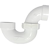 Canplas 193211N PVC DWV P-Trap with Union, 1 1/2-Inch, White