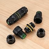 pzihao 5x 3 Pole IP68 Waterproof Junction Box Outdoor Cable Connector 6-12mm view 6