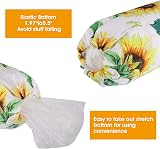 Thinp Sunflower Plastic Bag Holder - Wall Mount Organizer for Kitchen view 4
