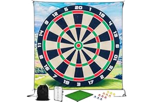 Golfs Chipping Game with Sticky Balls and Darts Chipping Golfs & Dart Practice Mats Indoors S Games, Golfs Game Set Multicolo