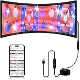 23''x8.5'' LED Sign - Programmable with Pre-made Animations & Text, Huge Bright Scrolling Display, Bluetooth APP Control - Ideal for Car, Store, Christmas & Open Sign