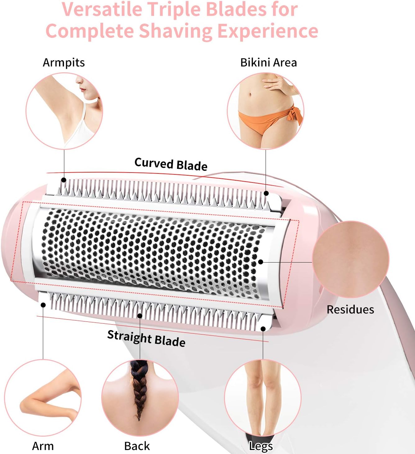 brori electric lady shaver