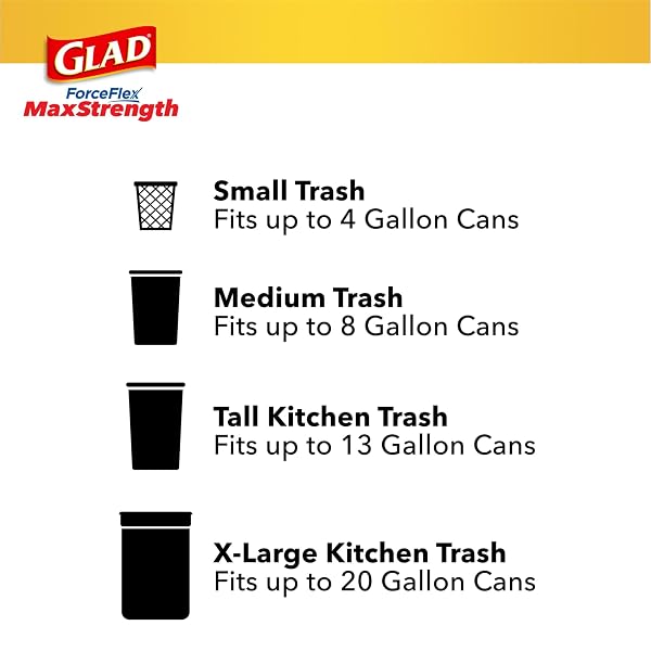 GLAD FORCEFLEX MAXSTRENGTH TRASH BAGS, 13 GAL, BEACHSIDE BREEZE, 34 CT (PACKAGE MAY VARY)
