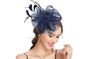 Takmor Fascinators for Women, Kentucky Derby Hats for Women Tea Party Tea Party Hat for Women for Church Wedding Cocktail