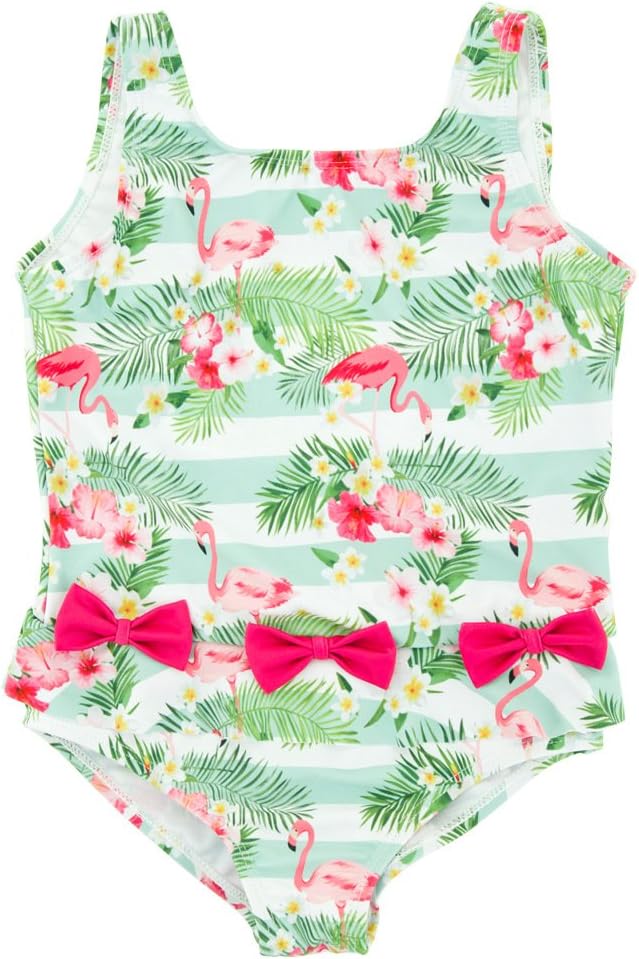 CHARMCZ Baby Girls Swimsuit Bikini Set Swimwear Summer Flamingo Toddler Bathing Suits Outfits for 1-6Y