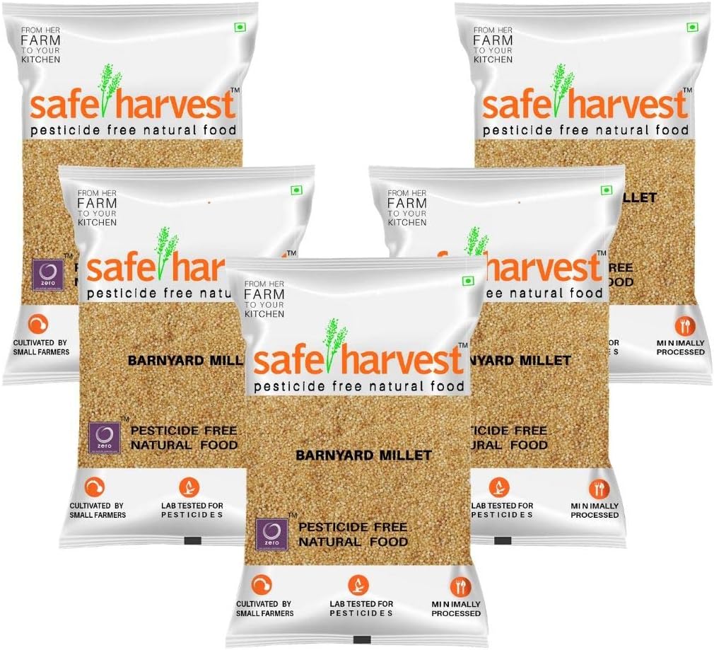 Safe Harvest Pesticide-Free Barnyard Millet Pack of 5 (500G Each)