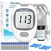 Stondon G-430 Blood Glucose Monitor Kit, 50 Strips &amp; Lancets for Diabetes | Blood Sugar Testing Kit,Diabetic Home Testing Kit,No Coding,Large Display,5-Second Results,500-Reading Memory, 0.7 &mu;L Sample
