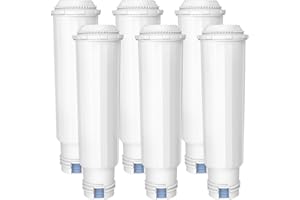 AQUA CREST Coffee-Machine Water Filter, Replacement for Krups F088 Filter, XP5220, XP5240, EA82 and EA9000-Including Various Models of AEG®, Bosch®, Siemens®, Gaggenau®, TÜV SÜD Certified (Pack of 6)