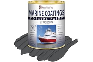 SHANGTIANFENG Battleship Grey Marine Coatings Topside Paint 32 Oz Grey+10 Fl Oz diluent, Marine Wood and Fiberglass Primer,Suitable for use on fiber,Suitable for use on fiberglass, wood or metal surfaces above the waterline
