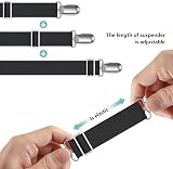 Lesfit Bed Sheet Clips - Fitted Sheet Straps, 4 Pack, Black view 5