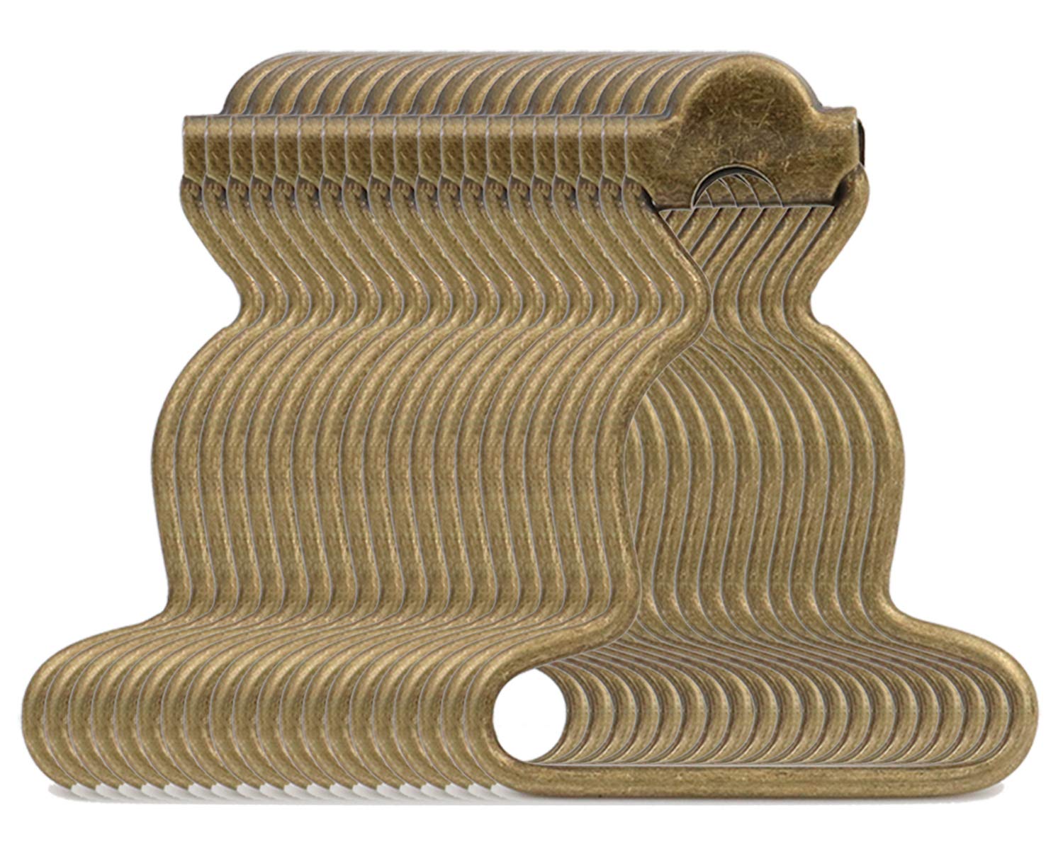 Gourd Shape Overall Suspender Dungaree Buckles, 1-1/4'' Wide Bottom, for Rompers Sewing DIY, Bronze - Pack of 20