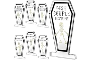 MOONLD Halloween Acrylic Costume Contest Trophies Best Costume Skeleton Skull Trophies for Halloween Costume Contest Game Award Prize Cosplay Parade Party Supplies