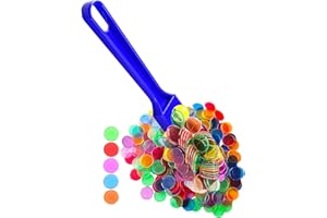 Dacefloy Magnetic Bingo Wand with Metal Ringed Chips for Counting School/Game Chips Plastic Markers Education STEM Tool for Students