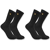 Carhartt Men's SC2252M Force® Midweight Crew Sock 2-Pack