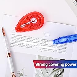 Vobou White Correction Tape, Easy To Use Applicator