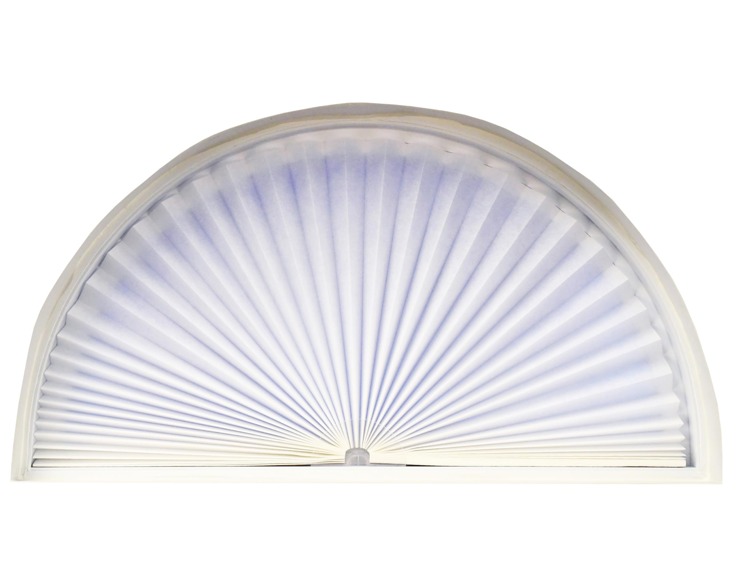 Redi Shade 3206078 Original Arch Light Filtering Pleated Fabric Shade, White, 72” x 36”