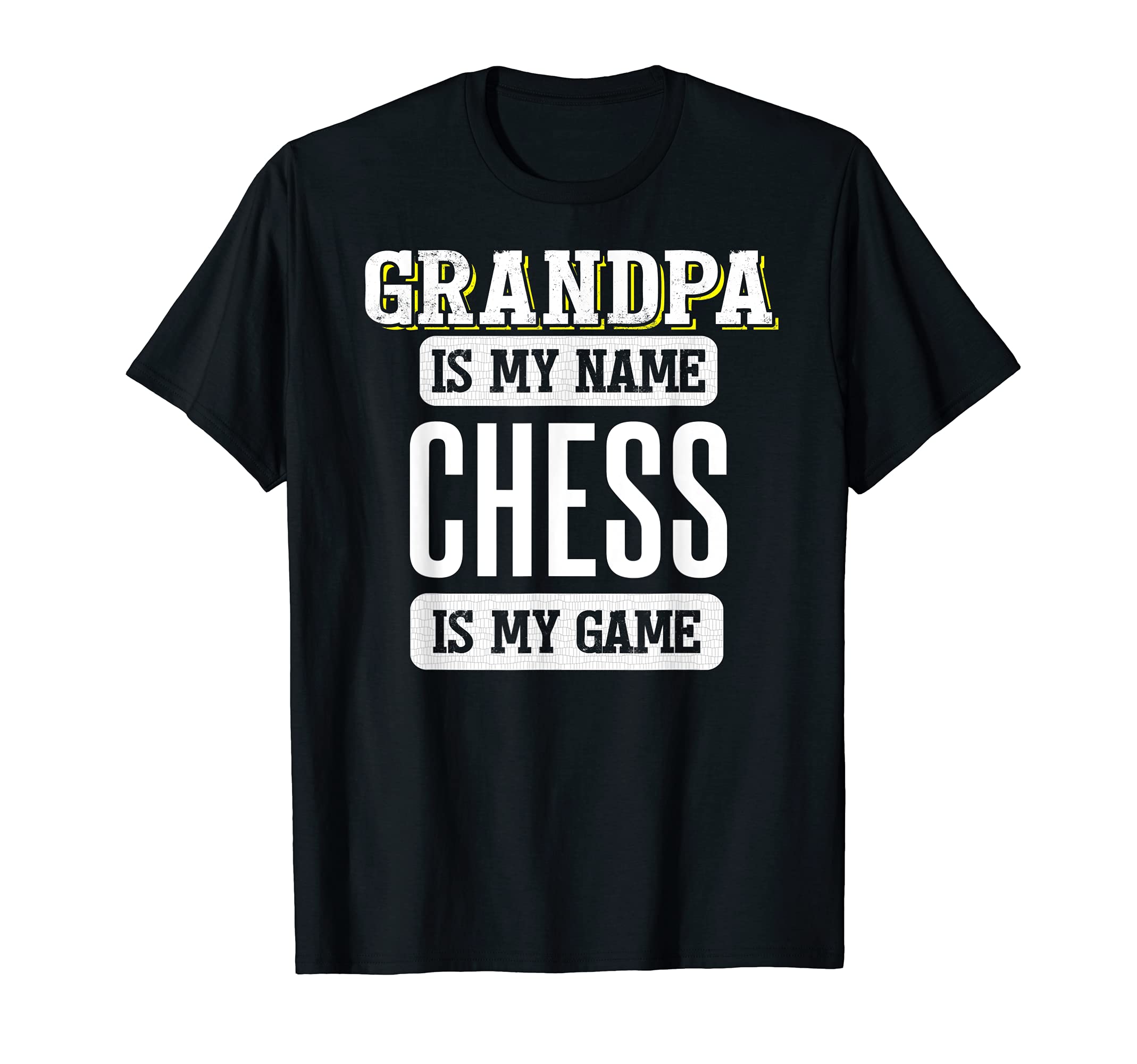 Funny Chess Gift for Grandpa Fathers Day Design T-Shirt